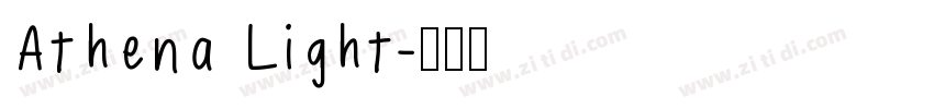 Athena Light字体转换
